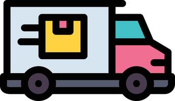 Delivery truck vector icon