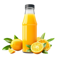 ai genererad juice flaska png isolerat på transparent bakgrund