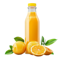 ai genererad juice flaska png isolerat på transparent bakgrund