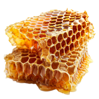 ai generiert Bienenwabe png isoliert auf transparent Hintergrund