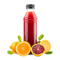 ai genererad juice flaska png isolerat på transparent bakgrund