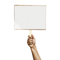 AI generated Handheld protest sign on transparent background png