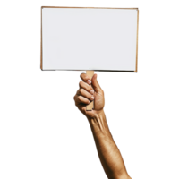 AI generated Handheld protest sign on transparent background png