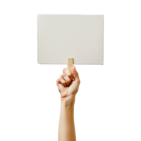 AI generated Handheld protest sign on transparent background png