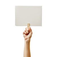 AI generated Handheld protest sign on transparent background png