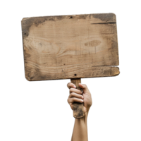 AI generated Handheld protest sign on transparent background png