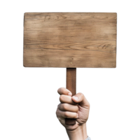 ai generiert Handheld Protest Zeichen auf transparent Hintergrund png