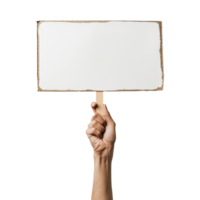 AI generated Handheld protest sign on transparent background png