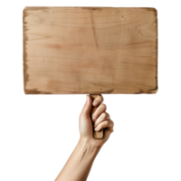 AI generated Handheld protest sign on transparent background png