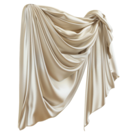 AI generated Silk curtain png isolated on transparent background