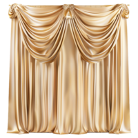 AI generated Silk curtain png isolated on transparent background