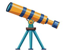 Telescope Vector Design On White Background illustration