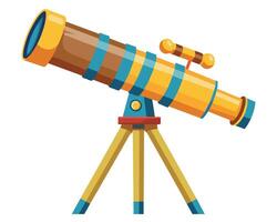 Telescope Vector Design On White Background illustration