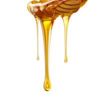 AI generated Honey dripping png isolated on transparent background