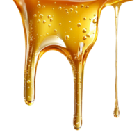 AI generated Honey dripping png isolated on transparent background