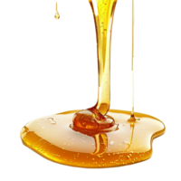 AI generated Honey dripping png isolated on transparent background