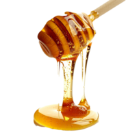 AI generated Honey dripping png isolated on transparent background