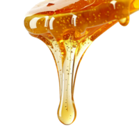 AI generated Honey dripping png isolated on transparent background