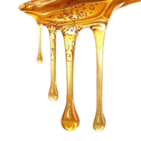 AI generated Honey dripping png isolated on transparent background