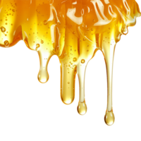 AI generated Honey dripping png isolated on transparent background