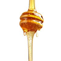 AI generated Honey dripping png isolated on transparent background