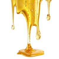 AI generated Honey dripping png isolated on transparent background