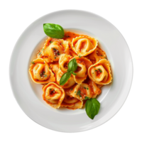 AI generated Italian stuffed pasta isolated on transparent background png