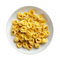 AI generated Italian stuffed pasta isolated on transparent background png