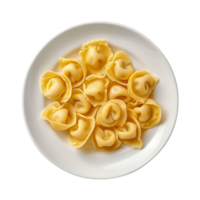 AI generated Italian stuffed pasta isolated on transparent background png