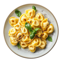 AI generated Italian stuffed pasta isolated on transparent background png