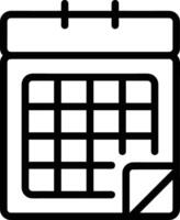 Calendar Icon symbol vector image