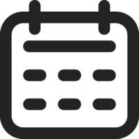 Calendar Icon symbol vector image