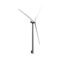 ai genererad 3d vind turbin isolerat på transparent bakgrund png