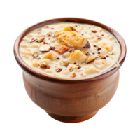 AI generated Tasty creamy kheer isolated on transparent background png