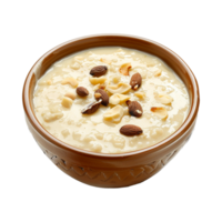 AI generated Tasty creamy kheer isolated on transparent background png