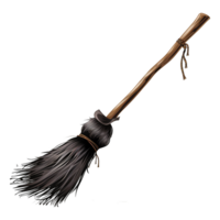 AI generated Cartoon witch broom isolated on transparent background png