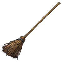 AI generated Cartoon witch broom isolated on transparent background png