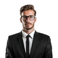 AI generated Man with glass isolated on transparent background png