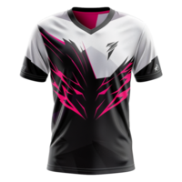 AI generated Esports jersey isolated on transparent background png