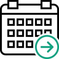 Calendar Icon symbol vector image