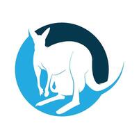 kangaroo Logo Template vector illustration