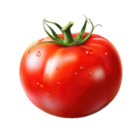 AI generated tomato Studio Shot Isolated on transparent Background, Food Photography, png