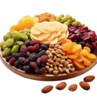 AI generated Assorted nuts in the form of a circle  peanuts, almonds, hazelnuts, pine nuts, cashews, walnuts, pistachio  isolated against the Transparent background. PNG