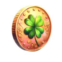 AI generated Lucky Gold Coin png