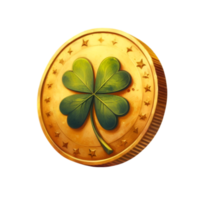 AI generated Lucky Gold Coin png