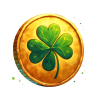 AI generated Lucky Gold Coin png