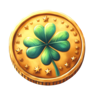 AI generated Lucky Gold Coin png