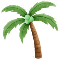 Summer coconut tree png