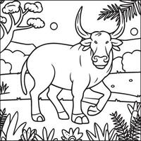 Safari coloring pages. Safari outline for coloring book vector