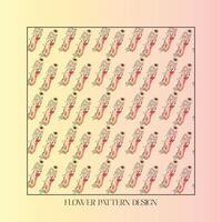 pattern with flowers vector